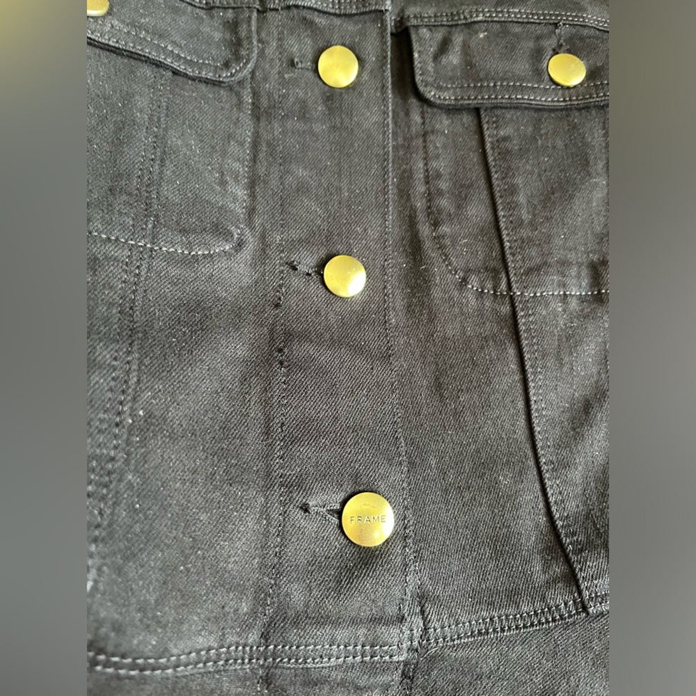 Frame Flounce Denim Jacket Size M, NEW - Picture 10 of 14